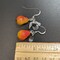 Lampwork glass pear beads earrings product 4